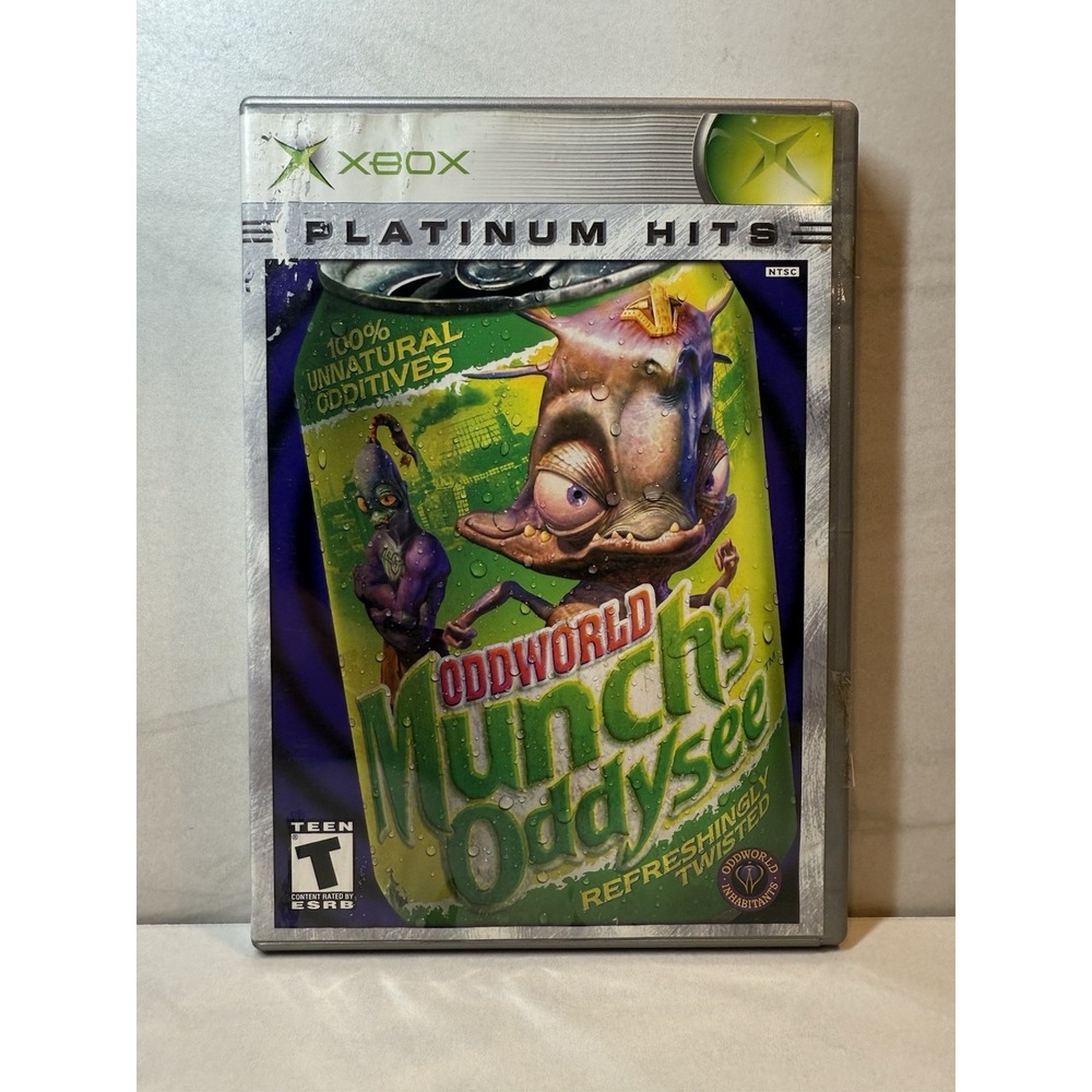 Oddworld Munch's Oddysee Microsoft Xbox Platinum Hits Action Adventure Game